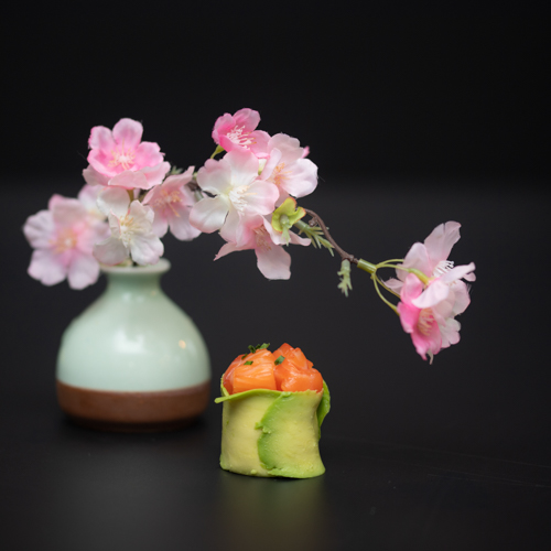 Avocat et tartare de saumon